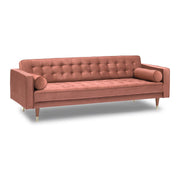 Somerset Blush Velvet Mid Century Modern Sofa Seating Set - Furniture City (CA)l
