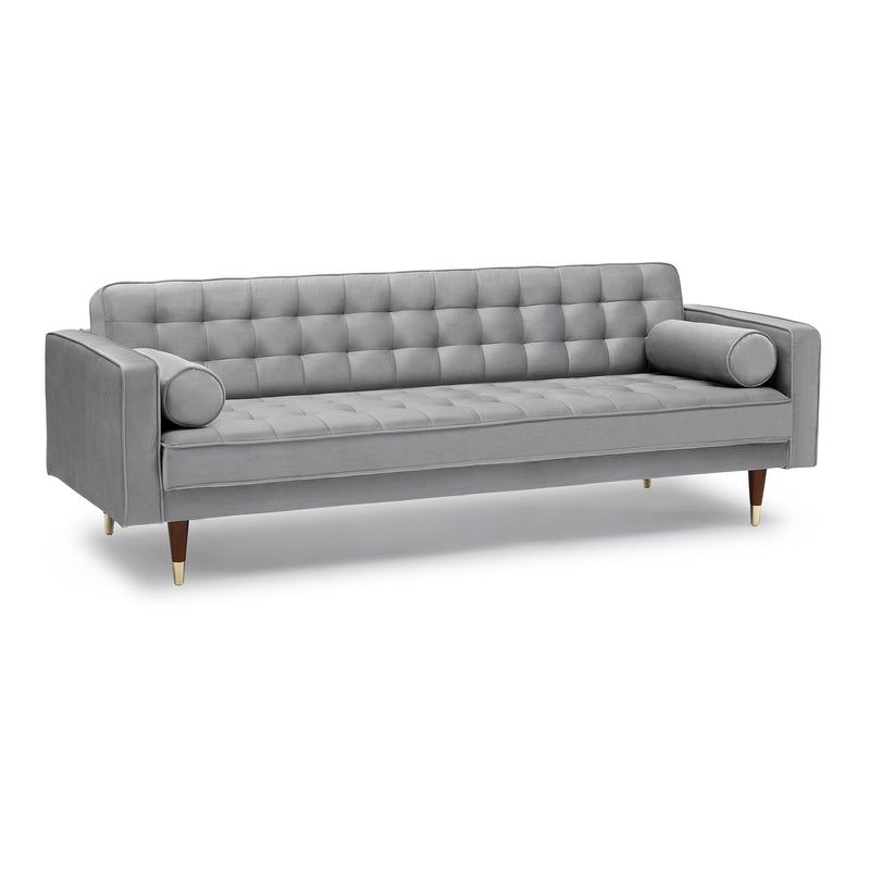 Somerset Gray Velvet Mid Century Modern Sofa Seating Set - Furniture City (CA)l