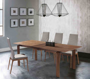 Treviso Parker Mid-Century Walnut Wood 5 Piece Dining Set - Furniture City (CA)l