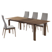 Treviso Parker Mid-Century Walnut Wood 5 Piece Dining Set - Furniture City (CA)l