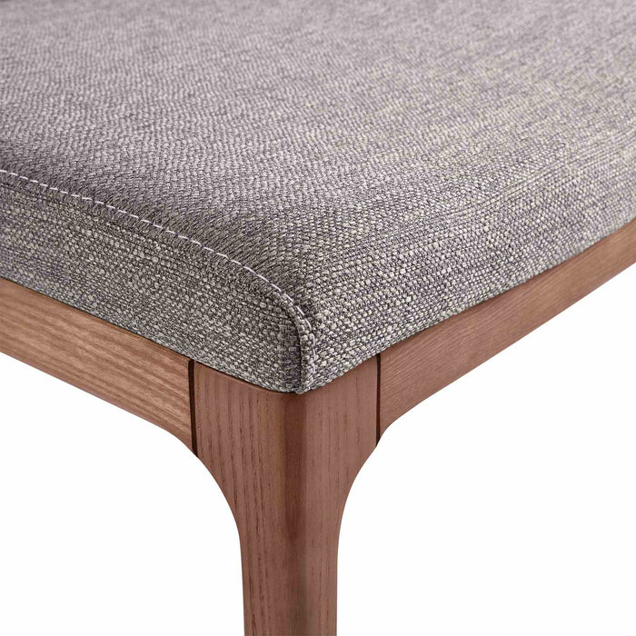 Treviso Parker Mid-Century Walnut Wood 5 Piece Dining Set