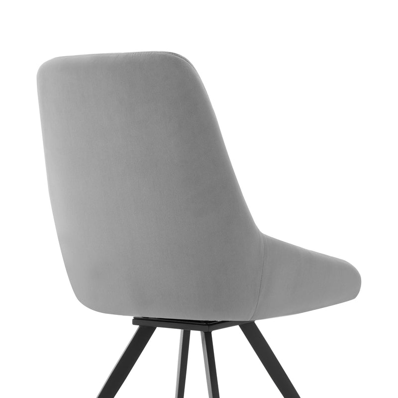 Urbino Alison 5 Piece Dining Set with Gray Fabric Chairs