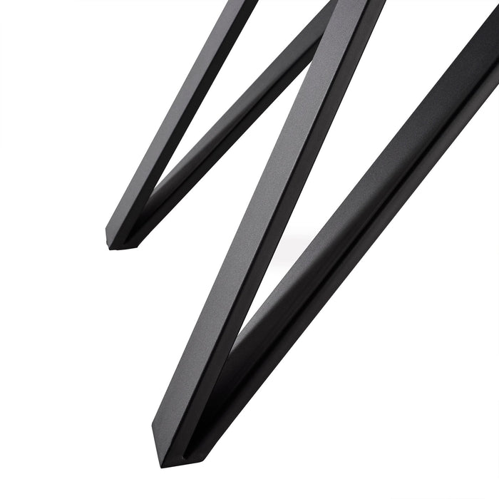 Urbino Alison 7 Piece Dining Set with Gray Fabric Chairs