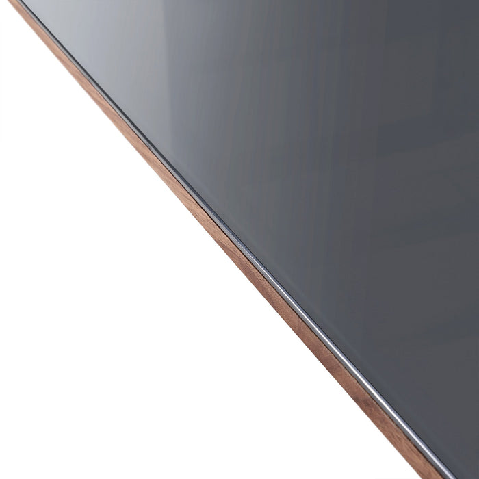 Urbino Alison 7 Piece Dining Set with Gray Fabric Chairs