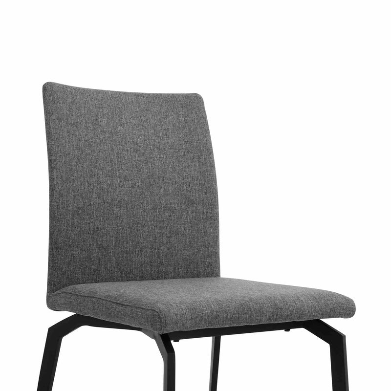 Urbino Lyon 7 Piece Dining Set with Gray Fabric Chairs - Furniture City (CA)l