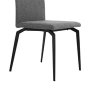 Urbino Lyon 7 Piece Dining Set with Gray Fabric Chairs - Furniture City (CA)l