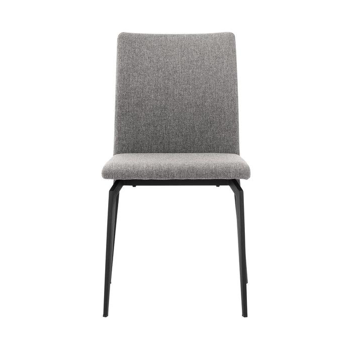 Urbino Lyon 5 Piece Dining Set with Gray Fabric Chairs