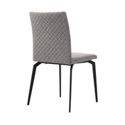 Urbino Lyon 5 Piece Dining Set with Gray Fabric Chairs - Furniture City (CA)l