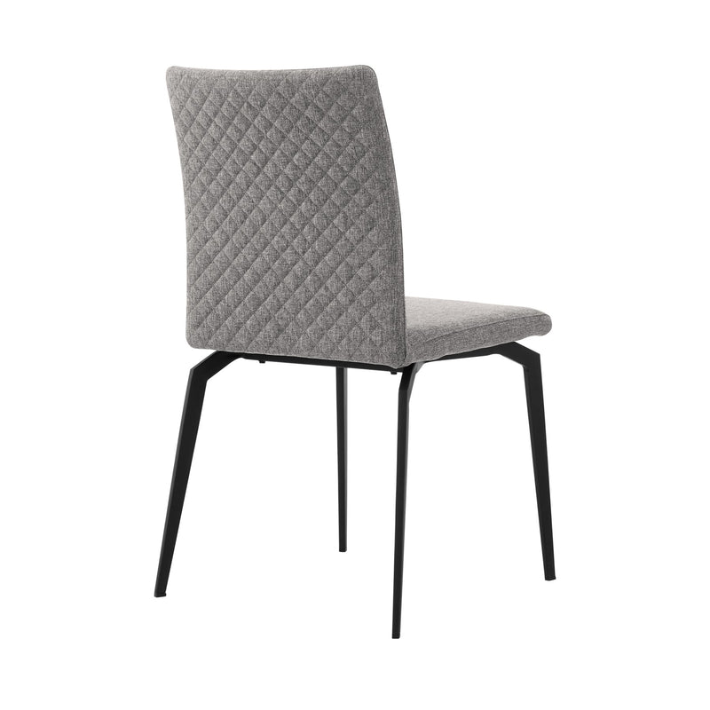 Urbino Lyon 5 Piece Dining Set with Gray Fabric Chairs - Furniture City (CA)l