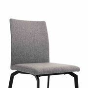 Urbino Lyon 5 Piece Dining Set with Gray Fabric Chairs - Furniture City (CA)l