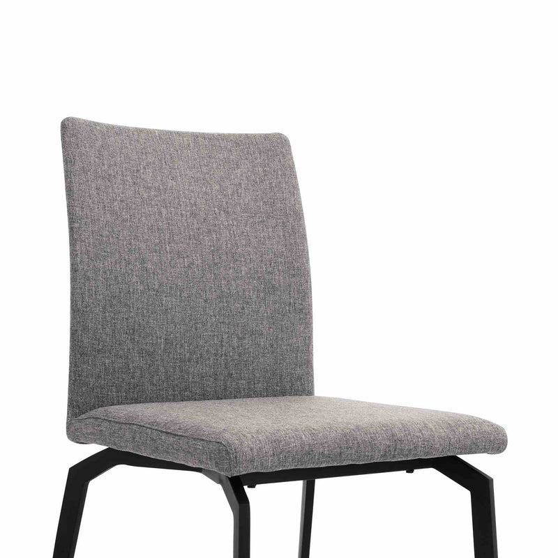 Urbino Lyon 5 Piece Dining Set with Gray Fabric Chairs - Furniture City (CA)l