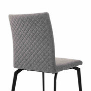 Urbino Lyon 5 Piece Dining Set with Gray Fabric Chairs - Furniture City (CA)l