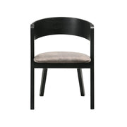 Venus and Jackie 5 Piece Black Marble Round Dining Set - Furniture City (CA)l