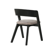 Venus and Jackie 5 Piece Black Marble Round Dining Set - Furniture City (CA)l