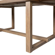 Vivid Outdoor Patio 7 Piece Dining Set in Light Eucalyptus Wood with Taupe Olefin Cushions - Furniture City (CA)l