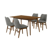 Westmont and Azalea Charcoal and Walnut 5 Piece Dining Set - Furniture City (CA)l