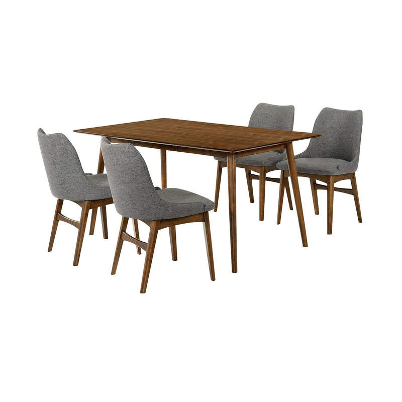 Westmont and Azalea Charcoal and Walnut 5 Piece Dining Set - Furniture City (CA)l