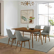 Westmont and Azalea Charcoal and Walnut 5 Piece Dining Set - Furniture City (CA)l