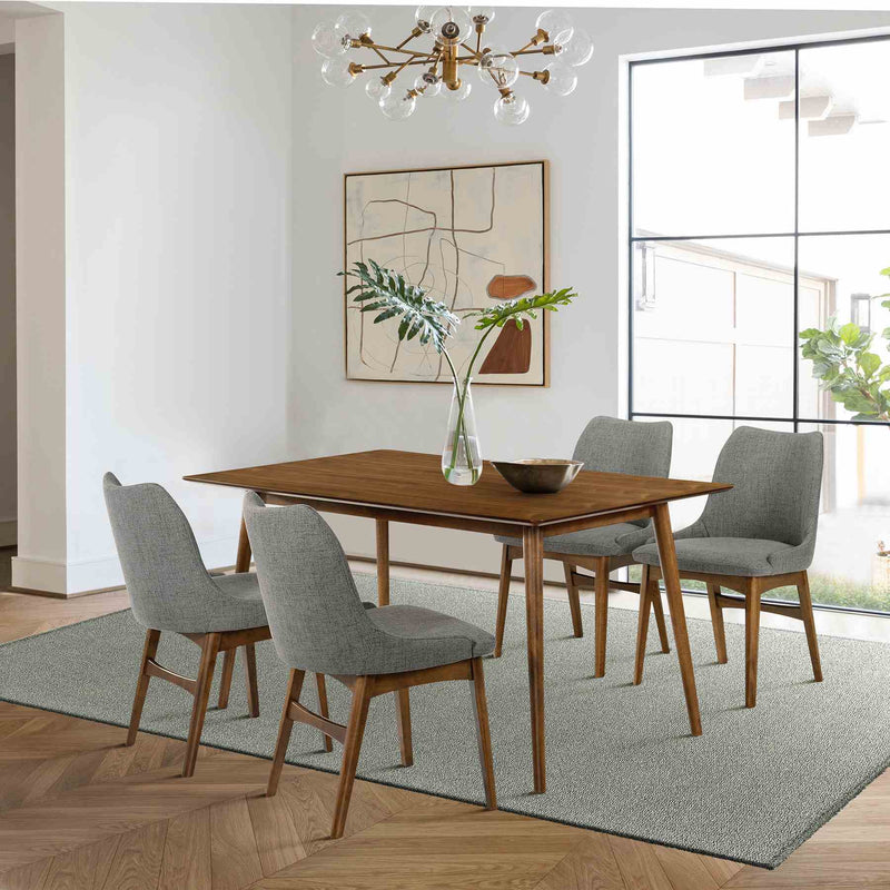Westmont and Azalea Charcoal and Walnut 5 Piece Dining Set - Furniture City (CA)l