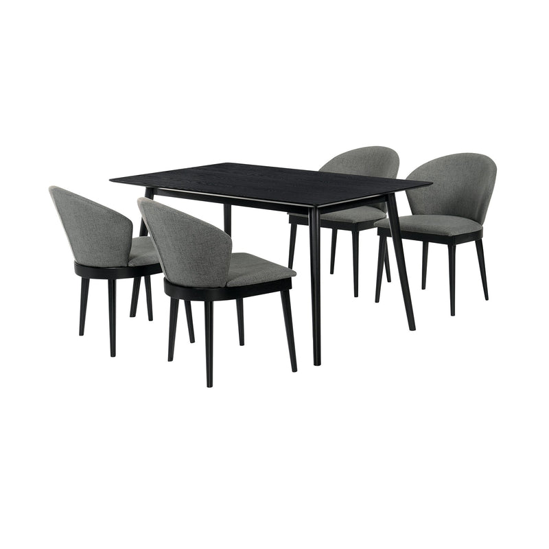 Westmont and Juno Charcoal and Black 5 Piece Dining Set - Furniture City (CA)l
