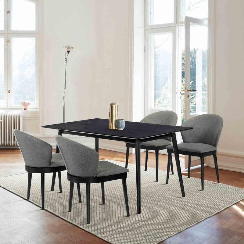 Westmont and Juno Charcoal and Black 5 Piece Dining Set - Furniture City (CA)l