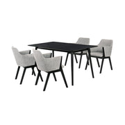 Westmont and Renzo Gray and Black 5 Piece Dining Set - Furniture City (CA)l