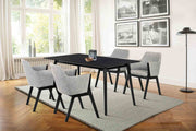Westmont and Renzo Gray and Black 5 Piece Dining Set - Furniture City (CA)l