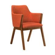 Westmont and Renzo Orange and Walnut 5 Piece Dining Set - Furniture City (CA)l