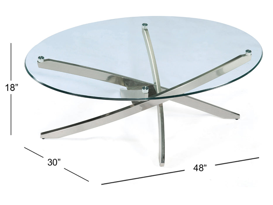 Zila Oval Cocktail Table