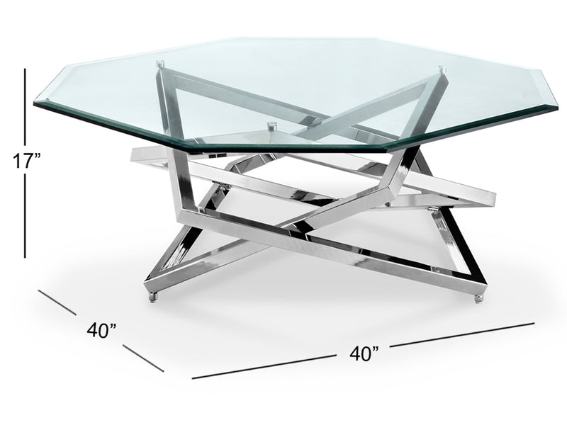 Lenox Square Octagonal Cocktail Table - Furniture City (CA)l