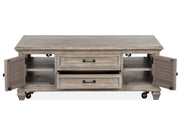Lancaster Lift Top Storage Cocktail Table W/Casters - Furniture City (CA)l