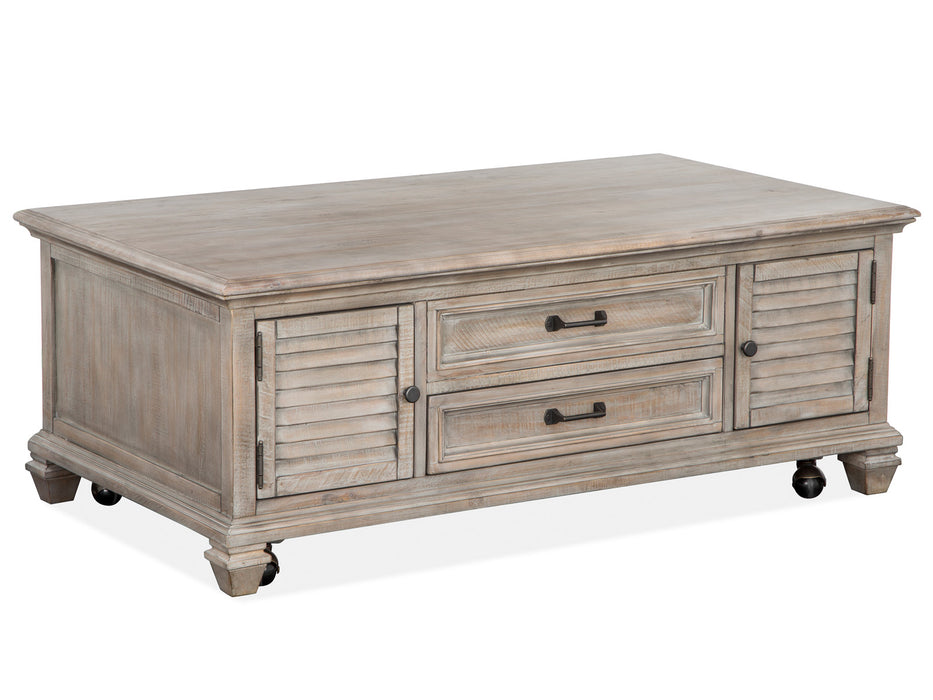 Lancaster Lift Top Storage Cocktail Table W/Casters