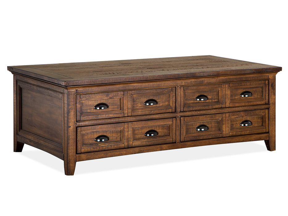 Bay Creek Lift Top Storage Cocktail Table W/Casters