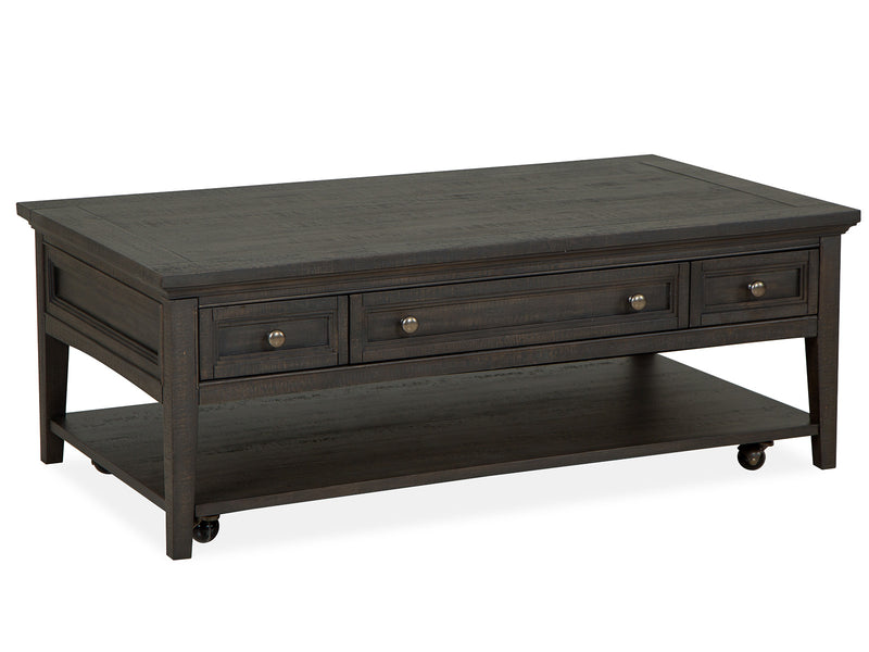 Westley Falls Rectangular Cocktail Table W/Casters