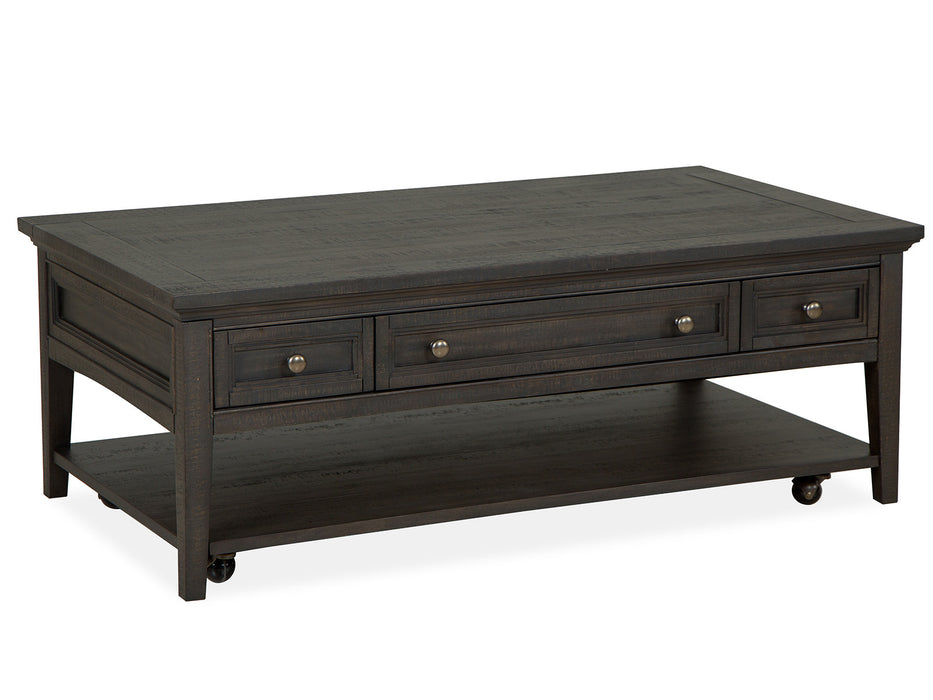 Westley Falls Rectangular Cocktail Table W/Casters