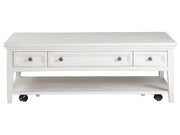Heron Cove Rectangular Cocktail Table W/Casters - Furniture City (CA)l