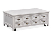 Heron Cove Lift Top Storage Cocktail Table W/Casters - Furniture City (CA)l