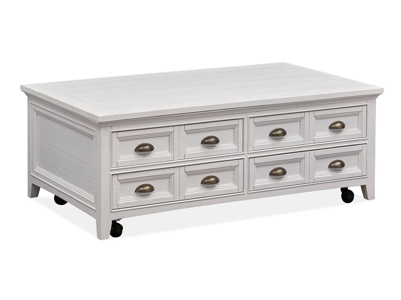 Heron Cove Lift Top Storage Cocktail Table W/Casters - Furniture City (CA)l