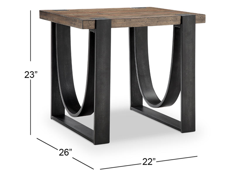 Bowden Rectangular End Table - Furniture City (CA)l