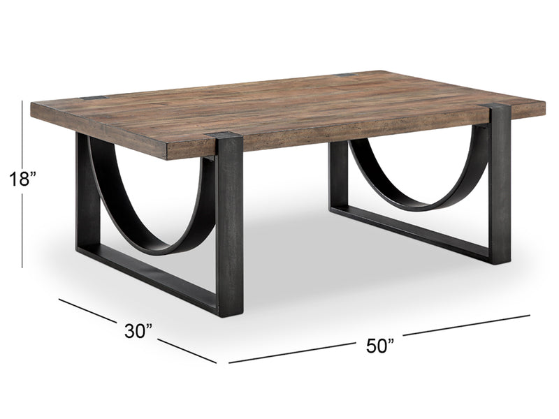 Bowden Rectangular Cocktail Table - Furniture City (CA)l