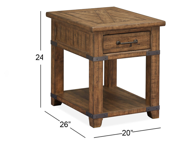 Chesterfield Rectangular End Table - Furniture City (CA)l