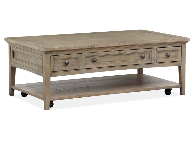 Paxton Place Rectangular Cocktail Table W/Casters