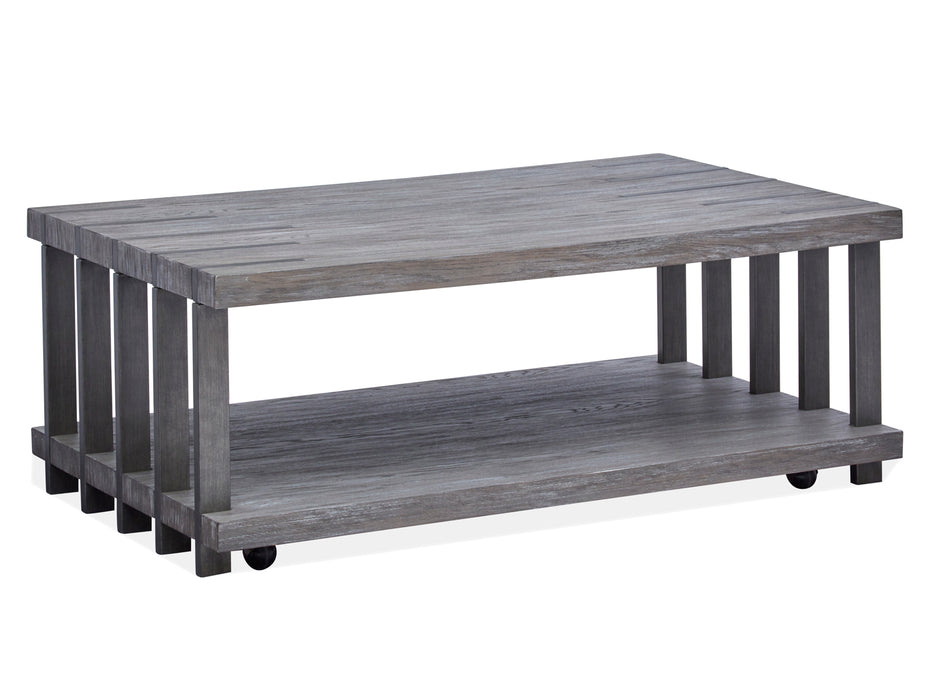 Eldridge Rectangular Cocktail Table W/Casters