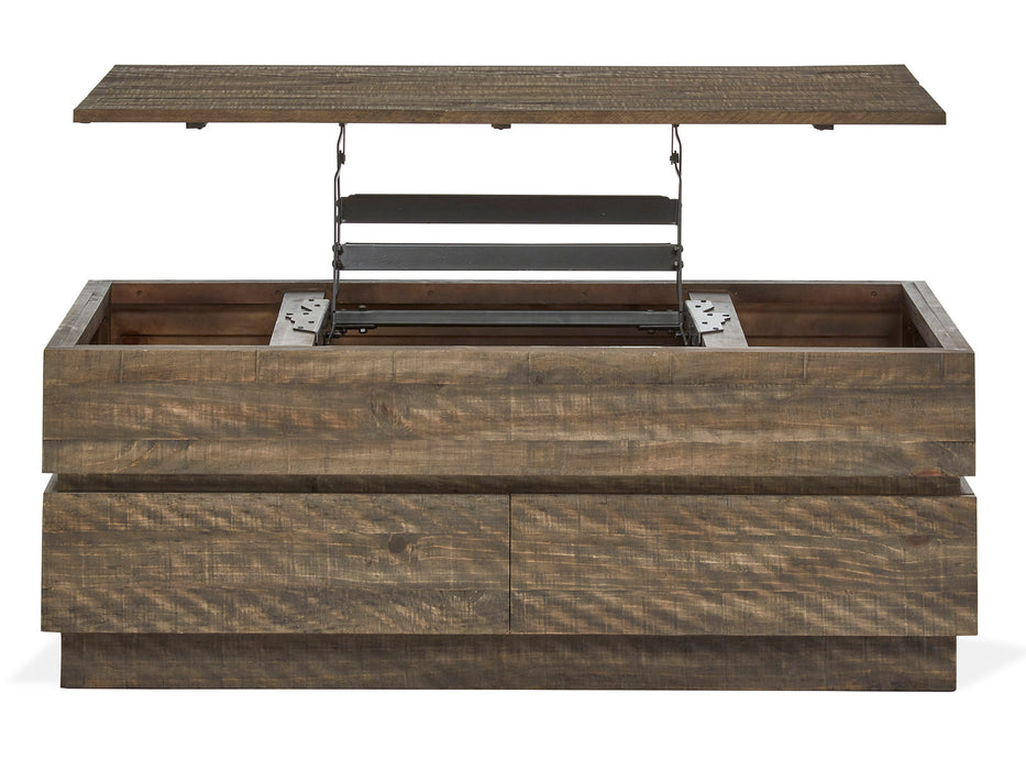 Baisden Lift Top Storage Cocktail Table W/Casters