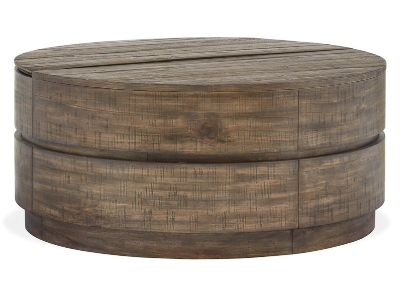 Baisden Round Lift Top Cocktail Table W/Casters - Furniture City (CA)l