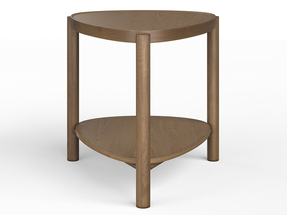 Hadleigh Brown Shaped Accent End Table