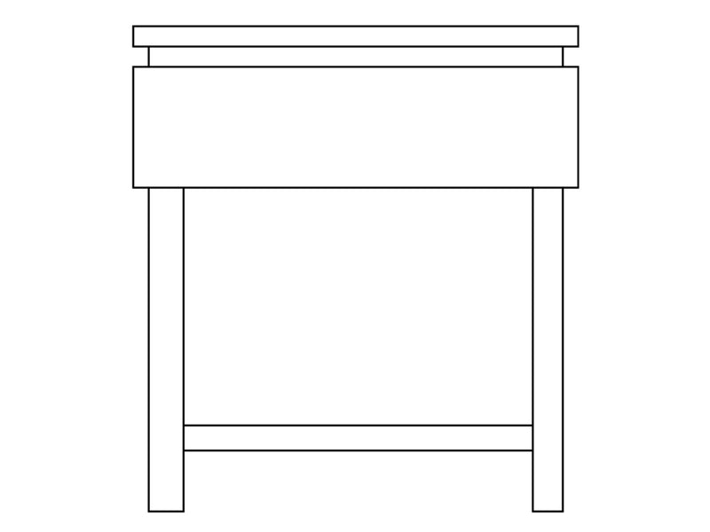 Claudette Rectangular End Table - Furniture City (CA)l