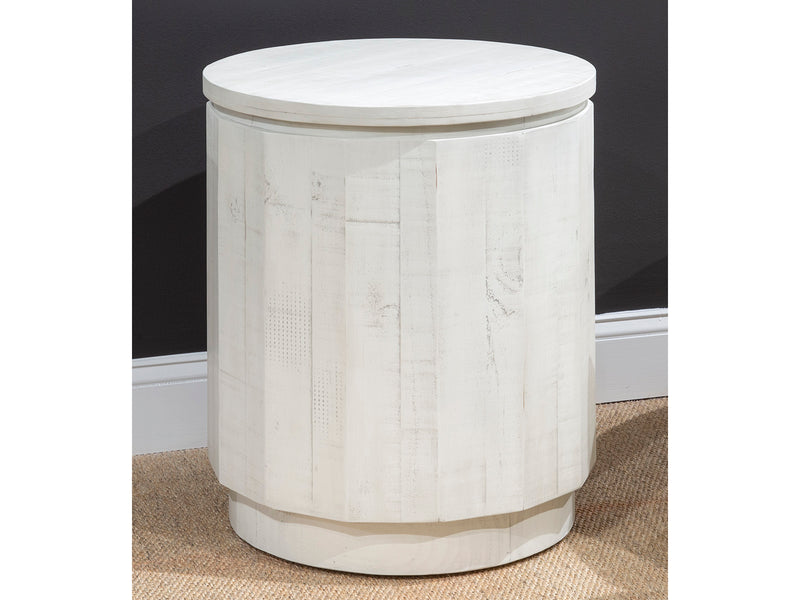 Claudette Round Accent End Table - Furniture City (CA)l