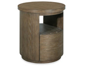 Bosley Lt. Brown Round End Table - Furniture City (CA)l
