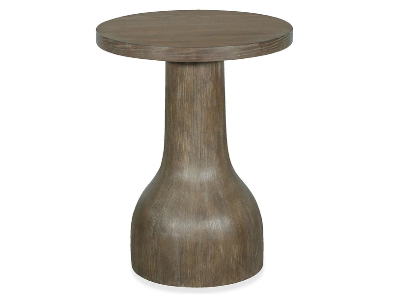 Bosley Lt. Brown Round Accent Table - Furniture City (CA)l